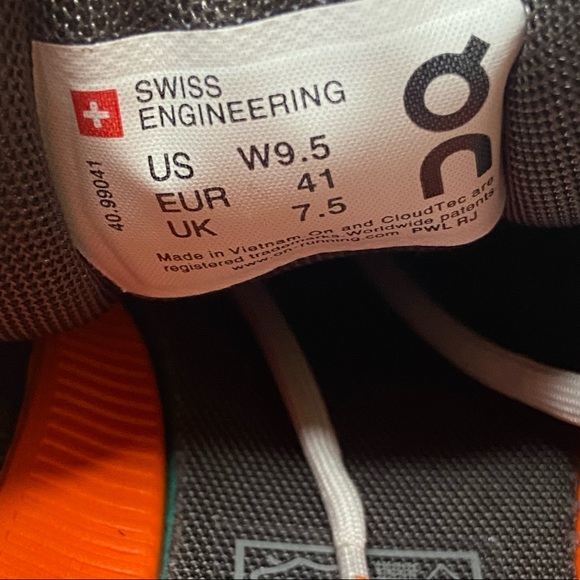 Women’s On Running Like-New Cloud X, light pink/orange, size 9.5 - Picture 2 of 6